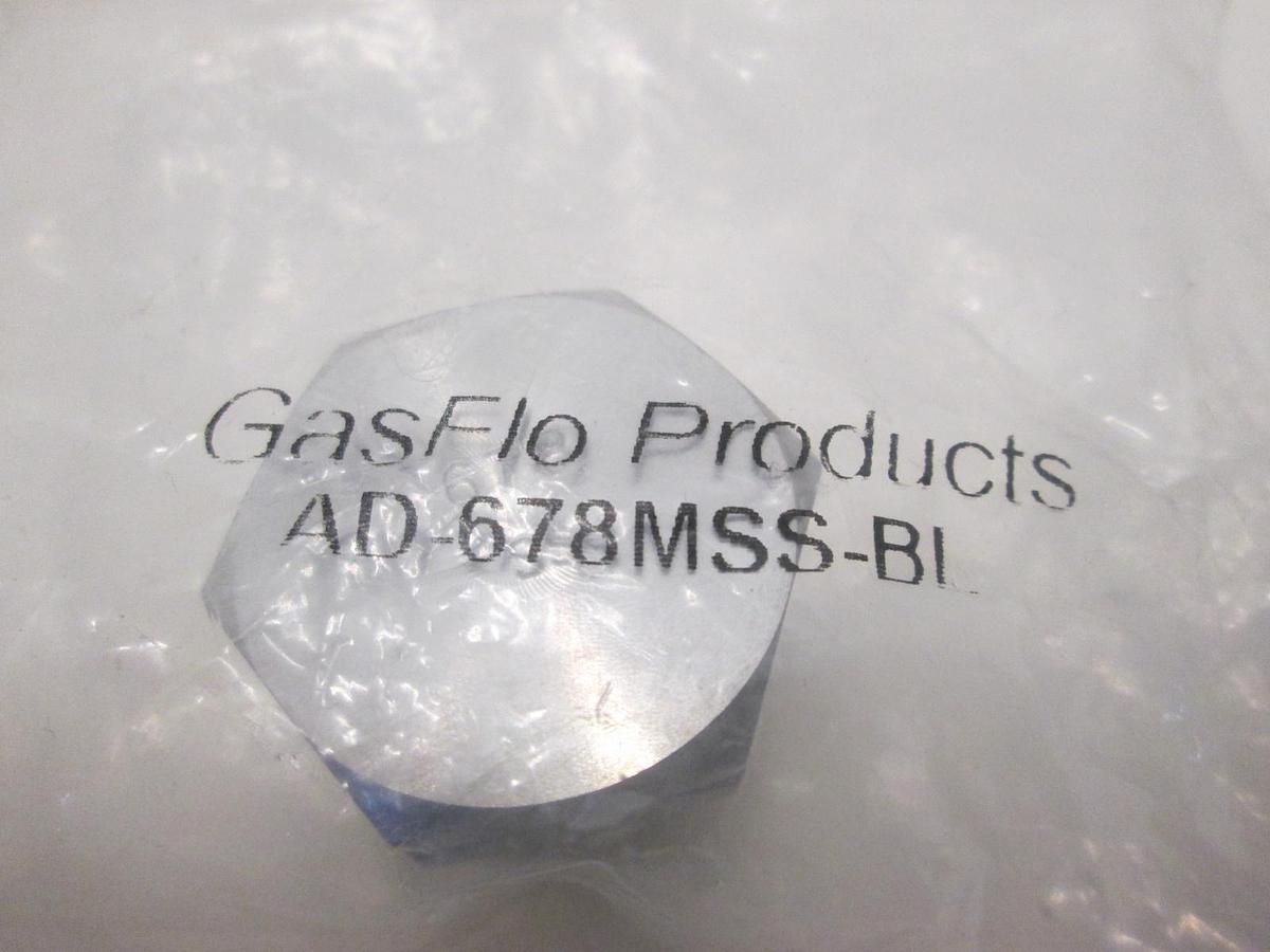 GasFlo Products, AD-678MSS-BL, Male Blank Plug, New