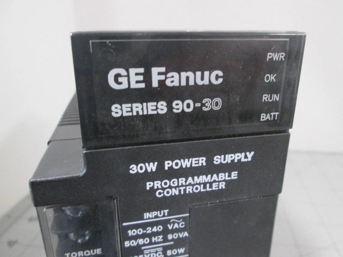 Used GE Fanuc, IC693PWR321P, 30W Power Supply, Series 90-30 Programmable Control Used