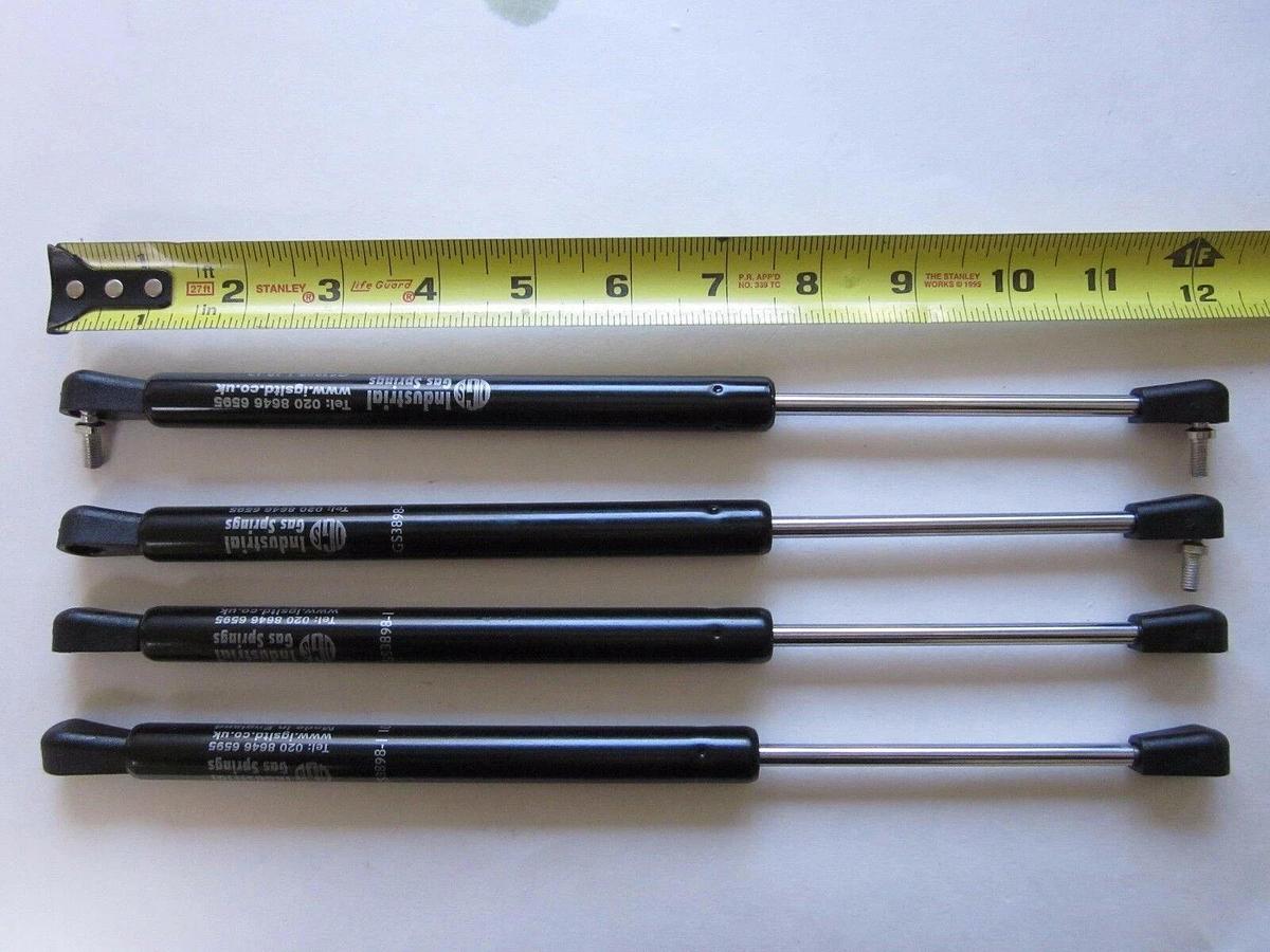 Used IGS INDUSTRIAL GAS SPRING GS 3898-1, Plastic Ball Socket - LOT of 4