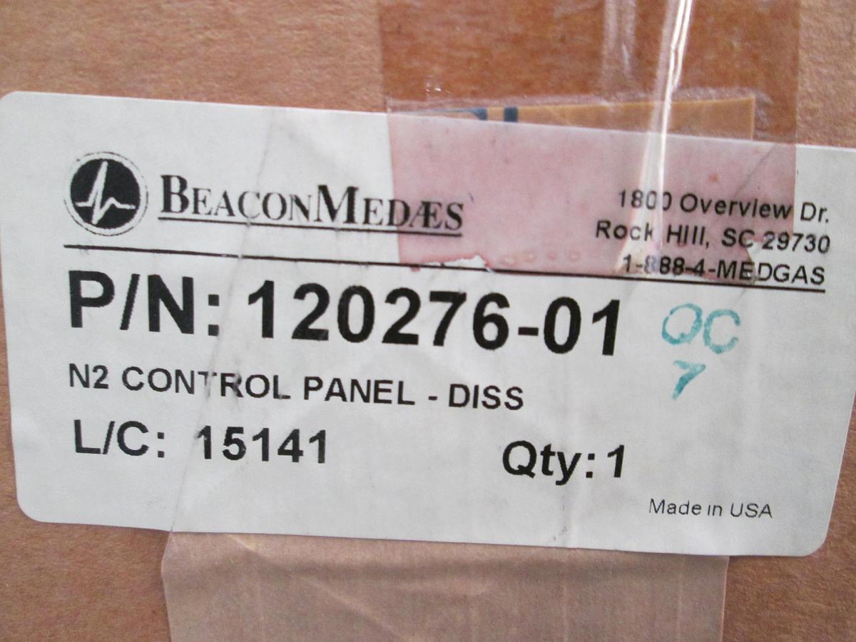 BeaconMedaes, 6-120276-01, N2 Nitrogen Gas Control Panel Assembly New