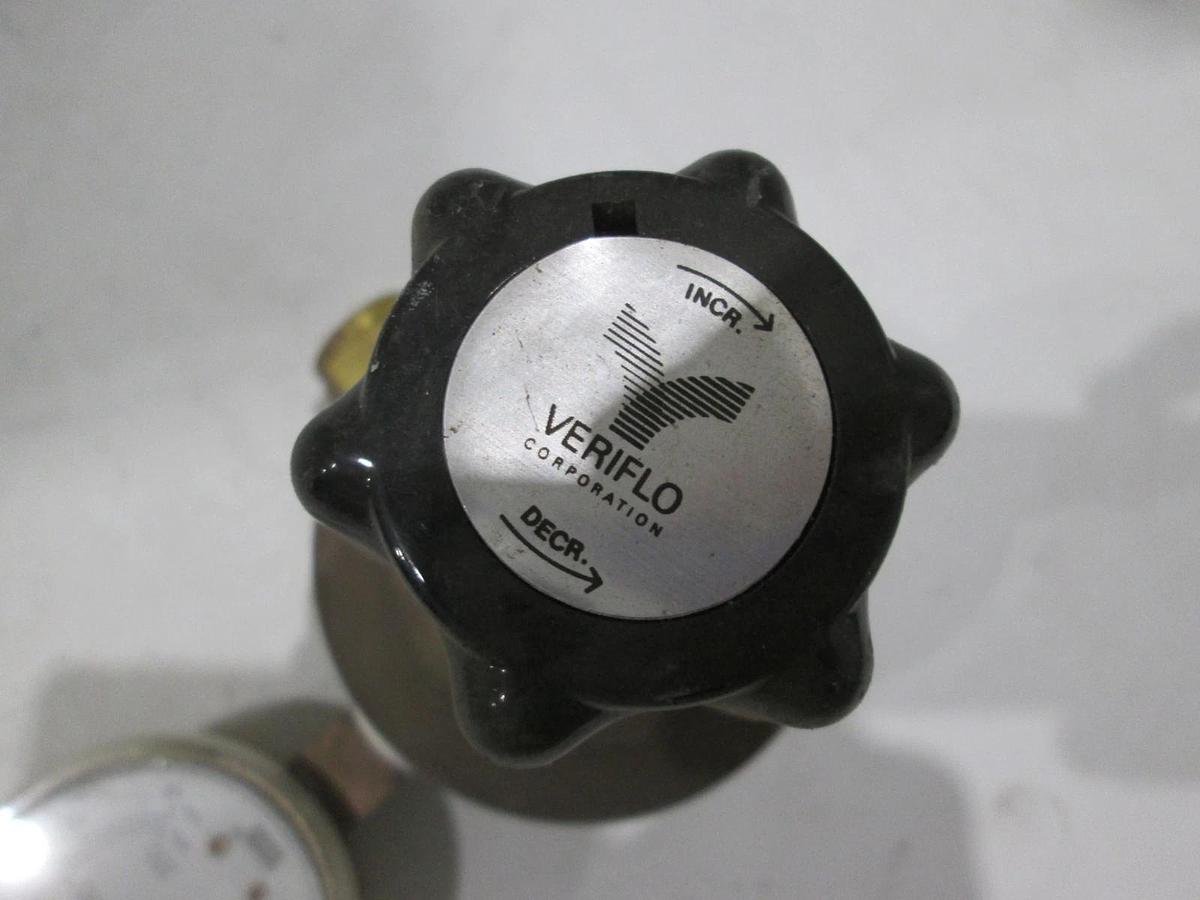 Used Veriflo, HFR002 B 4PB 2, Regulator, Max Inlet 500 PSI, 0-200PSI Gauge, Used