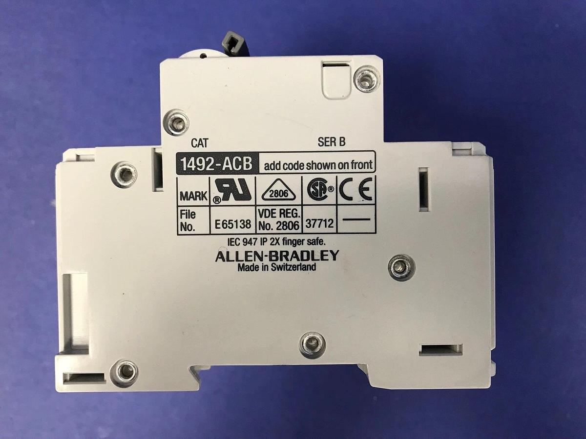 Used Allen-Bradley 1492-ACB H500 Circuit Breaker 4-Pole, 50A, Lot of 2