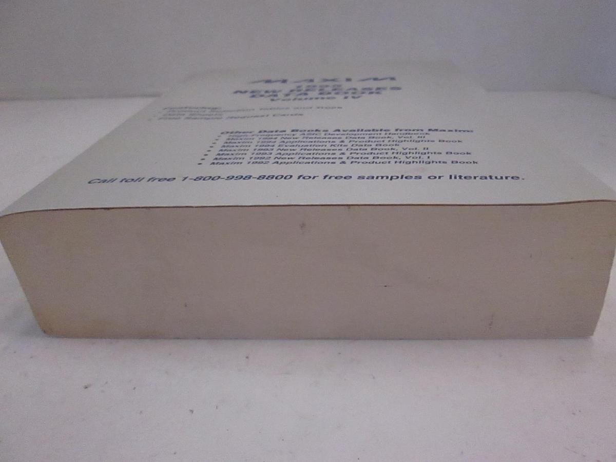 Used Maxim 1995 New Releases Data Book volume 4, Used