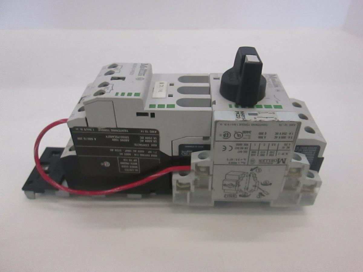 Used Moeller, PKZM0-6.3 Circuit Breaker and SE00-11-PKZ0 Contactor, Used