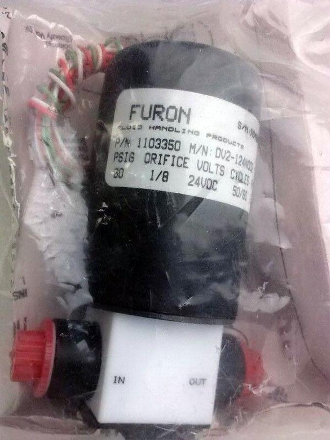 Furon DV2-124NOD2, 2 Way Solenoid Valve, New
