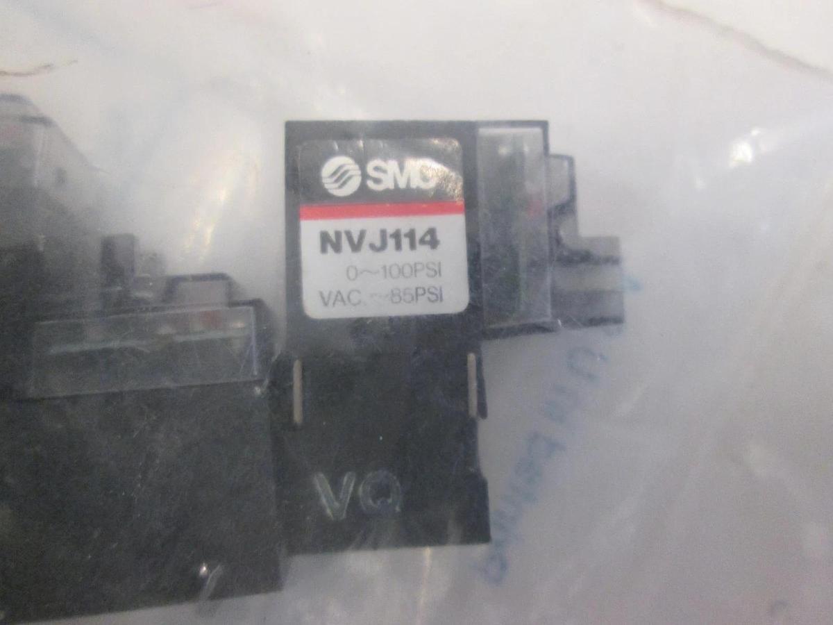 Used SMC, Pilot Valve Assy, NVJ114, Used, Lot of 6