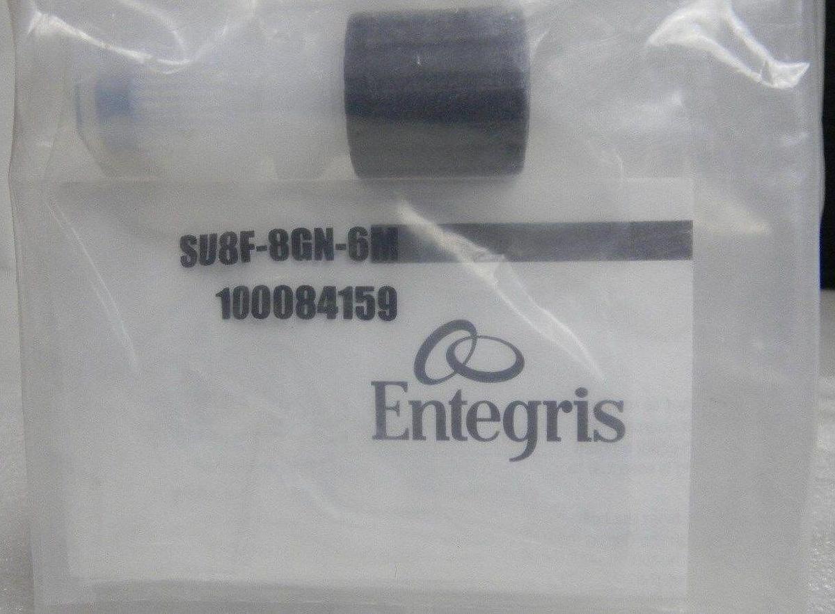 Used Entegris Fluoroware SU8F-8GN-6M, 1/2" Flaretek To 1/2" Tube Adapter, Lot of 3