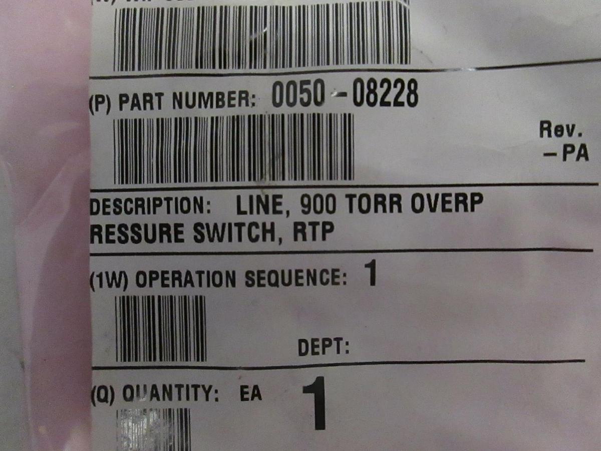 Used AMAT, Line, 900 Torr Overpressure Switch, RTP, 0050-08228, Used