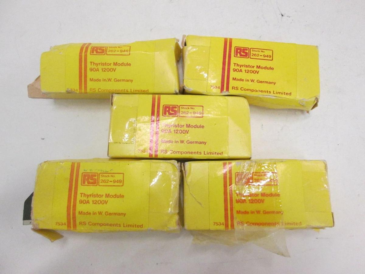 RS Components, 262-949, Thyristor Module, New, Lot of 5