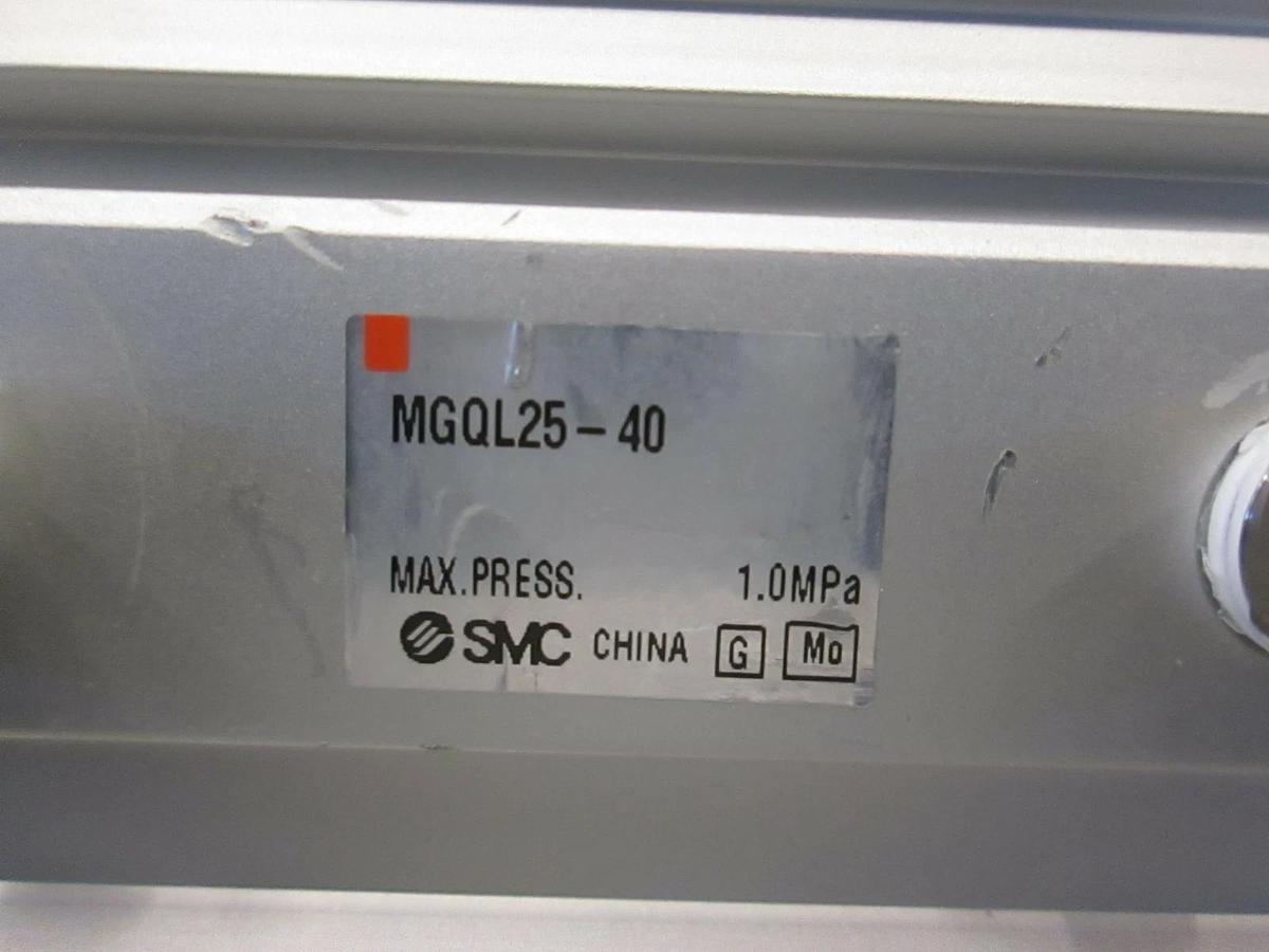 Used SMC, Compact Guide Cylinder Ball, Bearing, MGQL25-40, Used