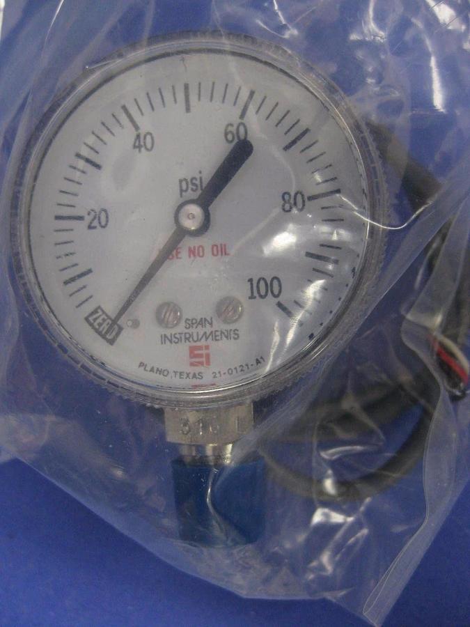 Span IPT122 Indicating Pressure Transmitter, Type 9, 0-100 PSI, 1/4" MVCR, New