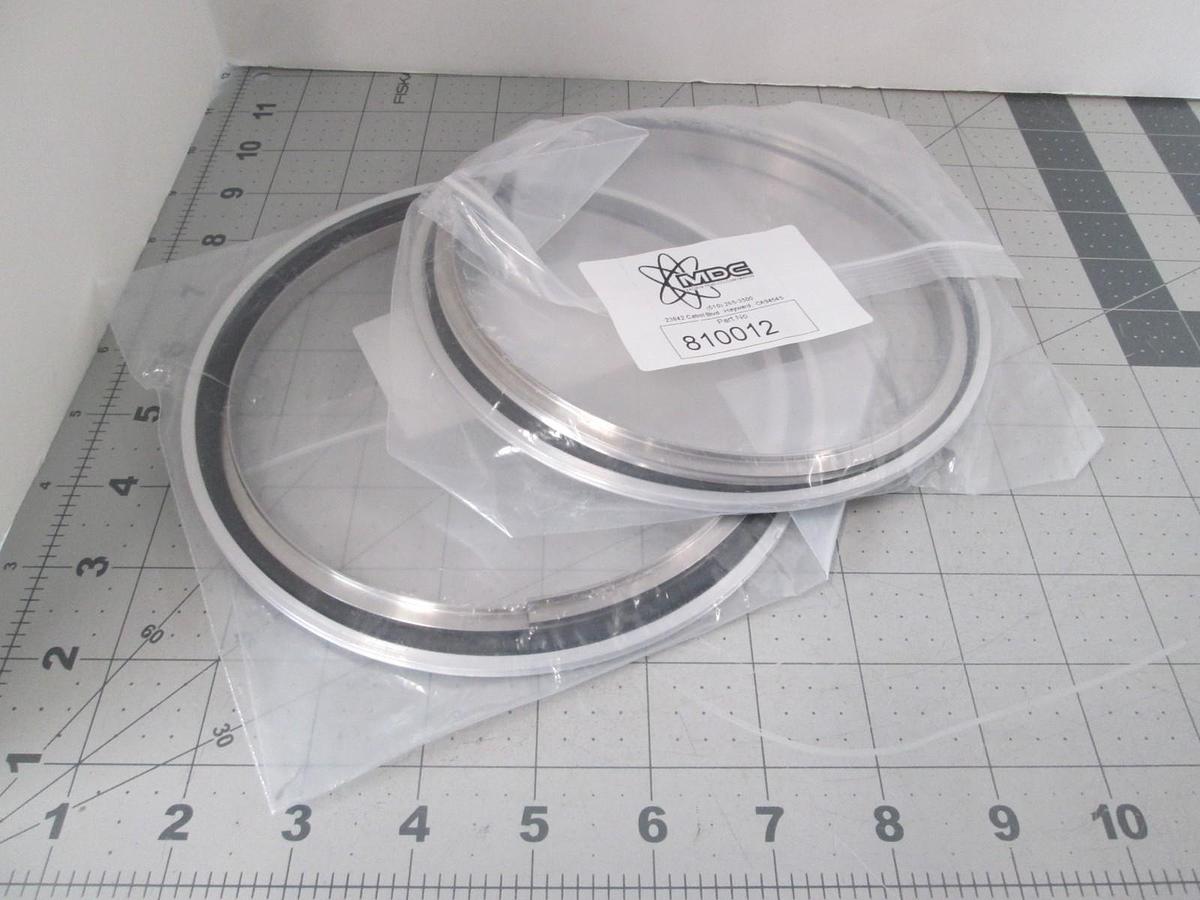 MDC, Aluminum Centering Ring, 810012, ISO 160, Viton, New, Lot of 2