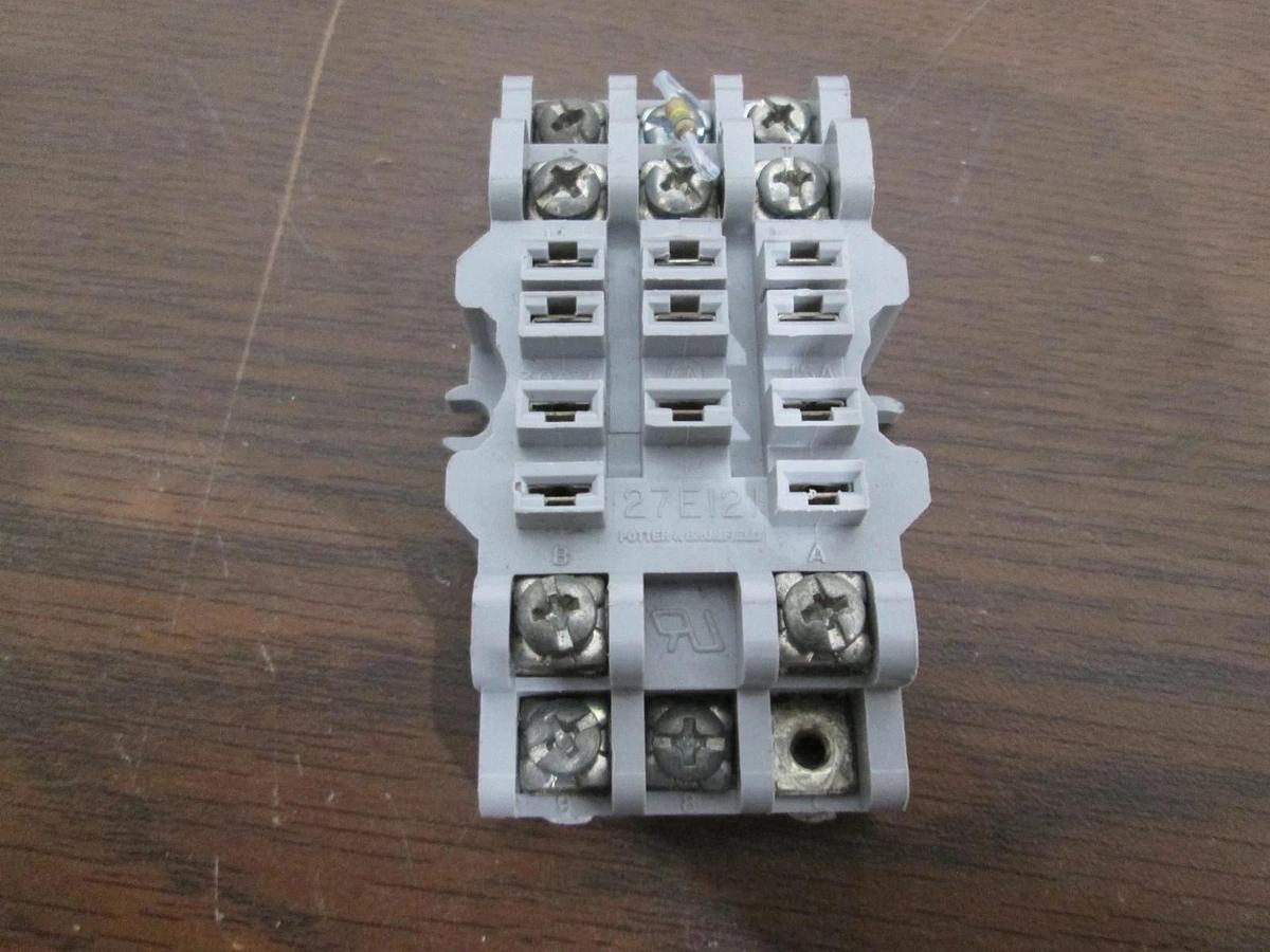 Used Potter & Brumfield, 27E121, Relay Socket, Used, Lot of 9