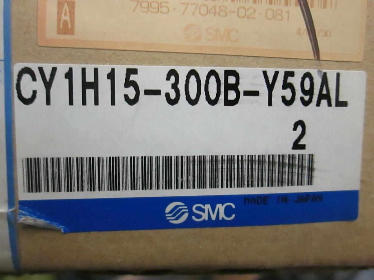 SMC, CY1H15-300B-Y59AL, Pneumatic Cylinder, New, Lot of 2