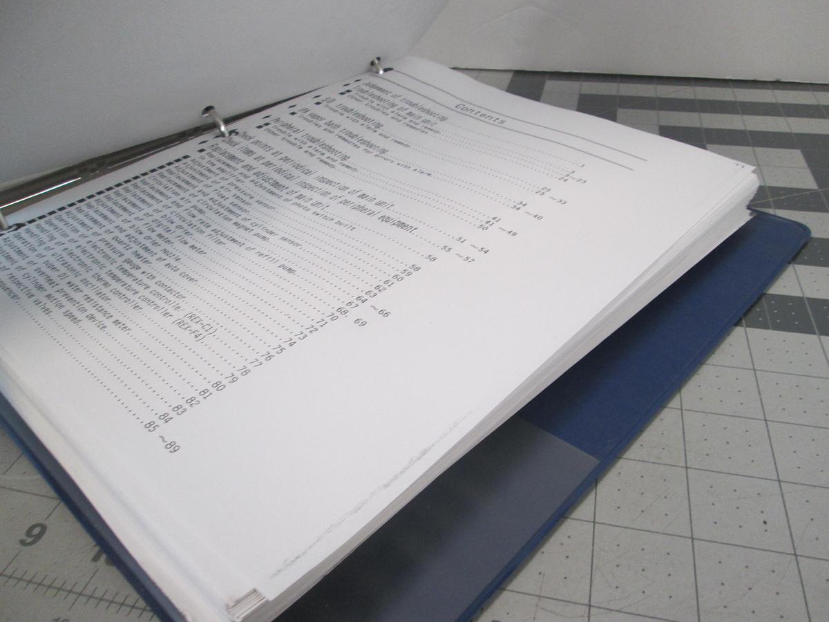 Used Sony, 90520-1137-1141, 1143, Wet Station Maintenance Manual, Used