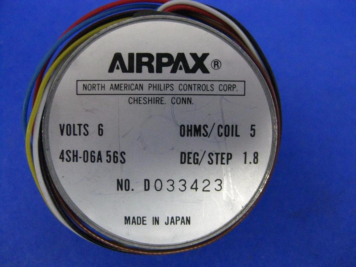 Used Airpax 4SH-06A 56S Stepping Motor, 6V, 5 Ohm/ Coil, 1.8Deg/Step - LOT of 2
