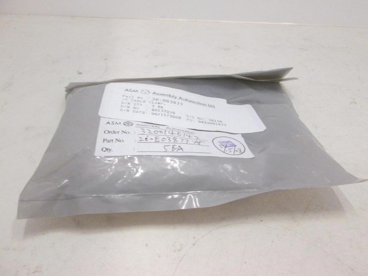 ASM, Y Cable Clamp, 26-E03877, New, Lot of 5