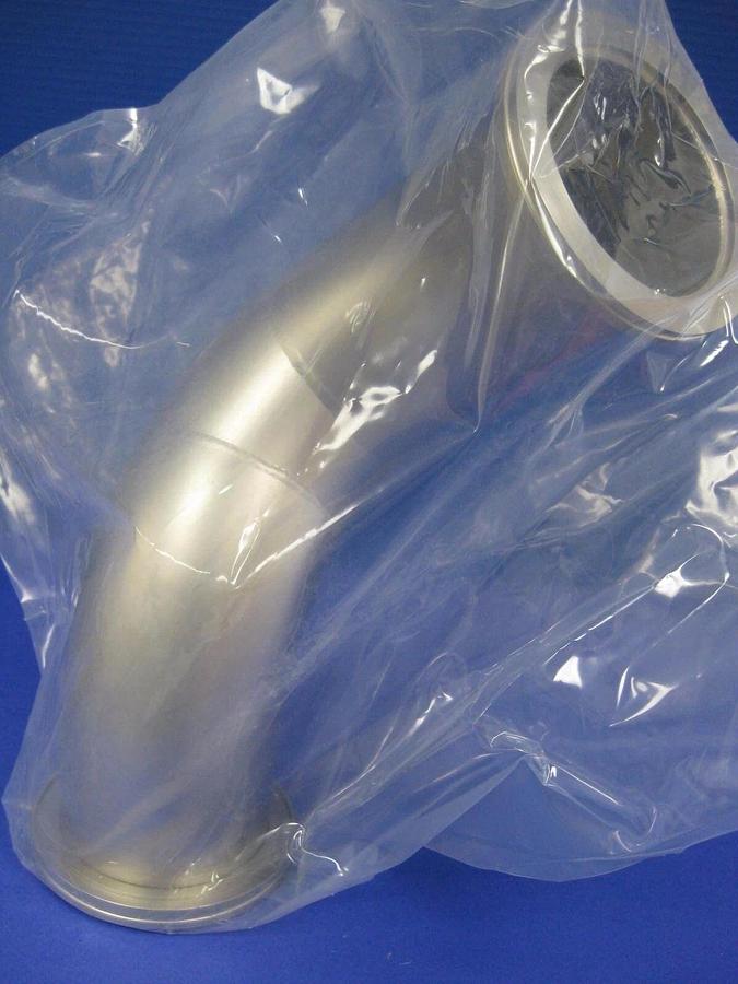 Stainless Steel Double Elbow Vacuum Pipe 45°/45°, ISO-100