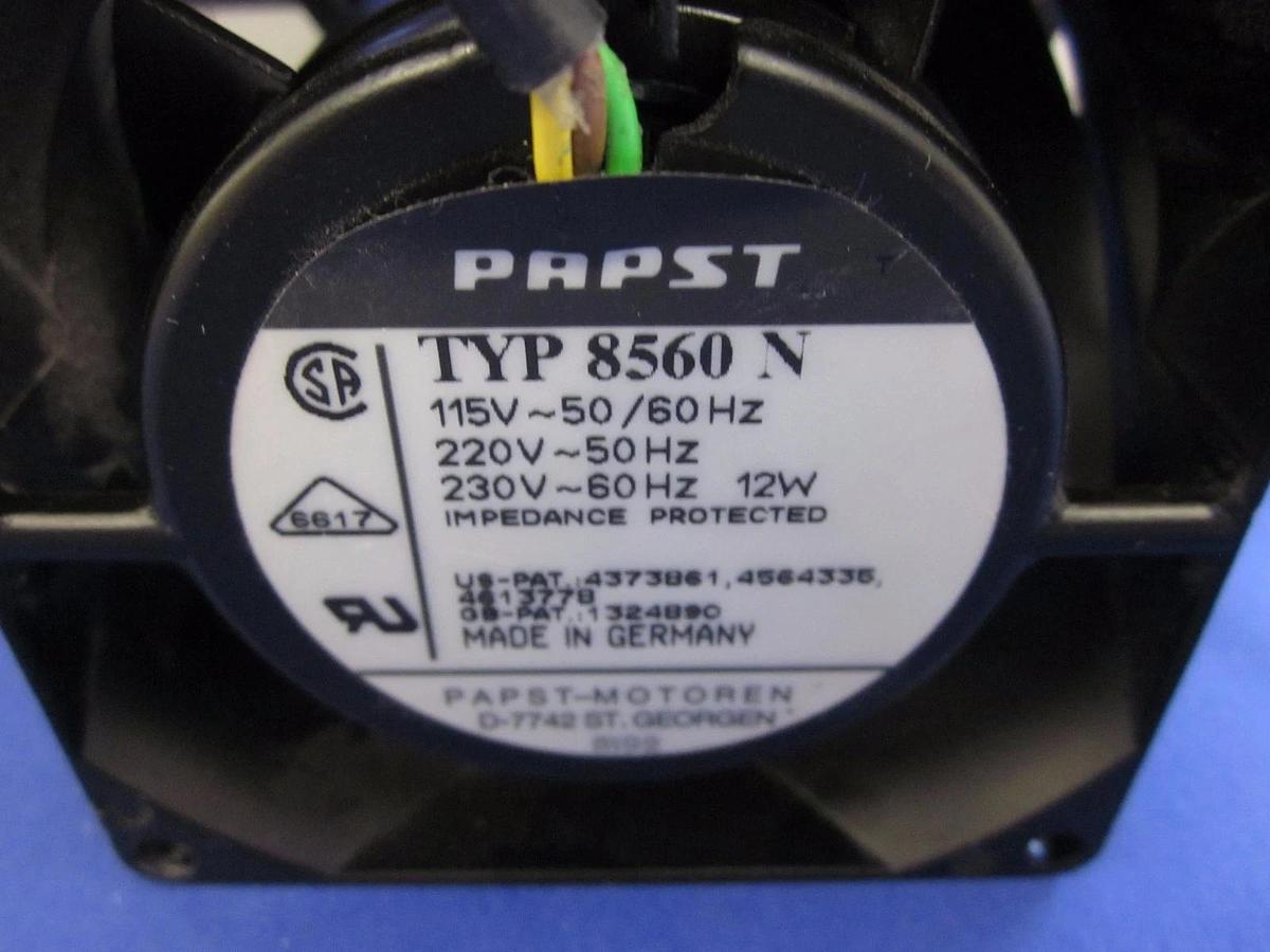 Used Papst 8560N Metal Fan, 30mm x 80mm x 80Mm, 115/230V, 12W - Used - LOT of 3