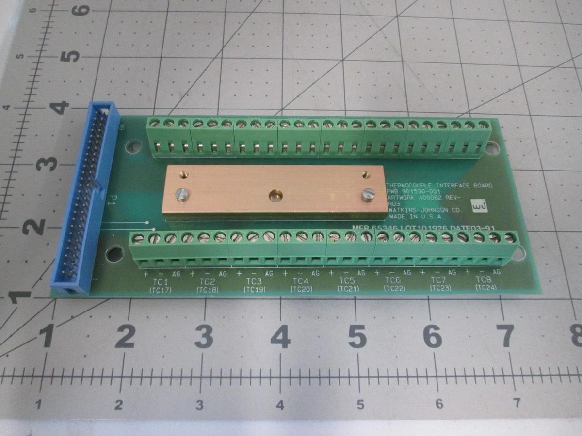 Watkins Johnson, 901530-001, Thermocouple Interface Board, New