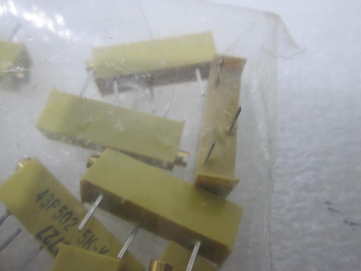 Used Bourns, 43P502, 5K-K, 8727, Resistor, New, Lot of 16