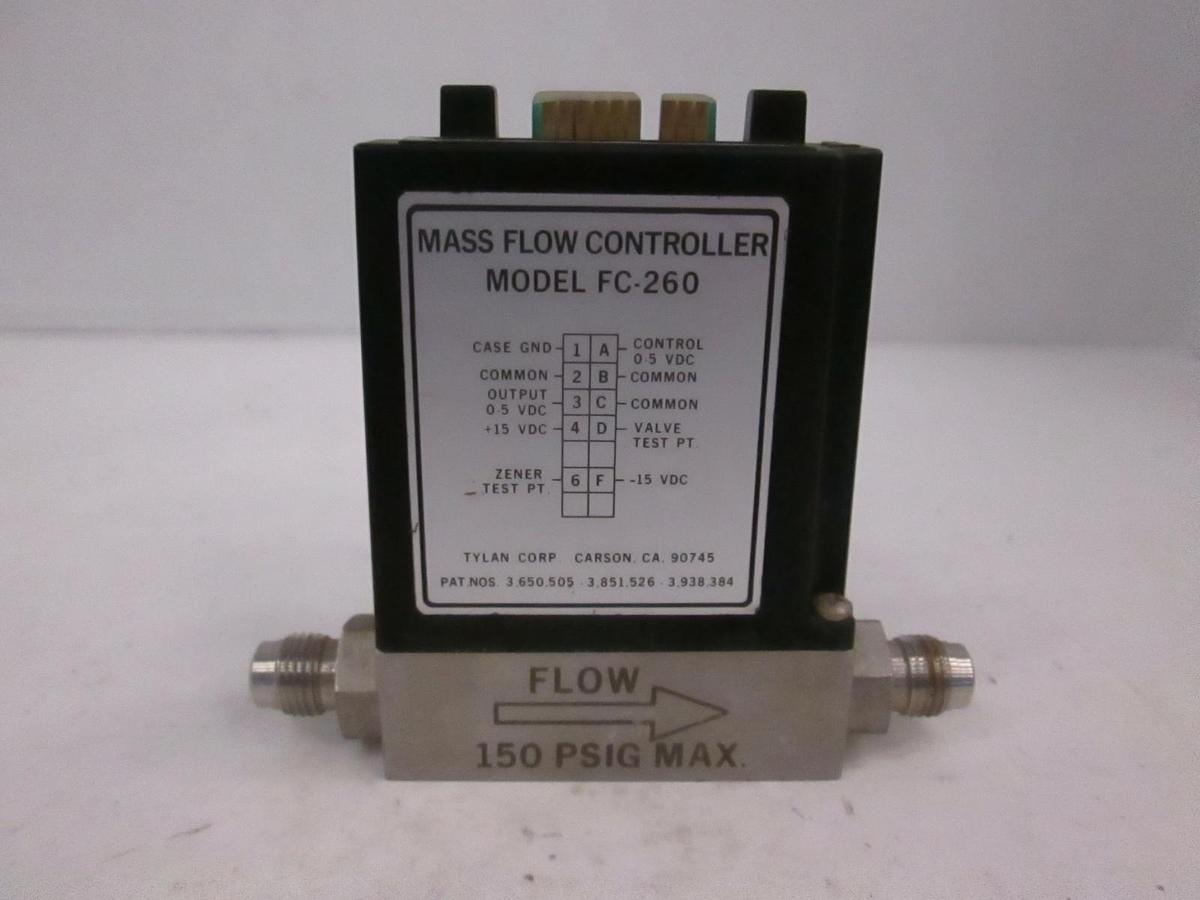 Used Tylan FC-260, Mass Flow Controller MFC, O2, 1 SLPM, Used