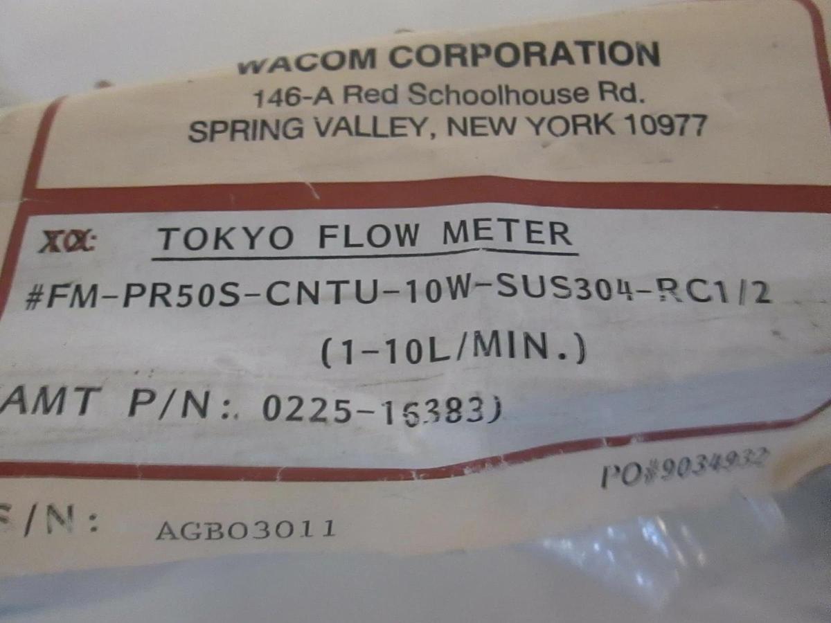 Tokyo Keiso, Flow Meter, FM-PR50S-CNTU-10W, 1-10L/Min., New