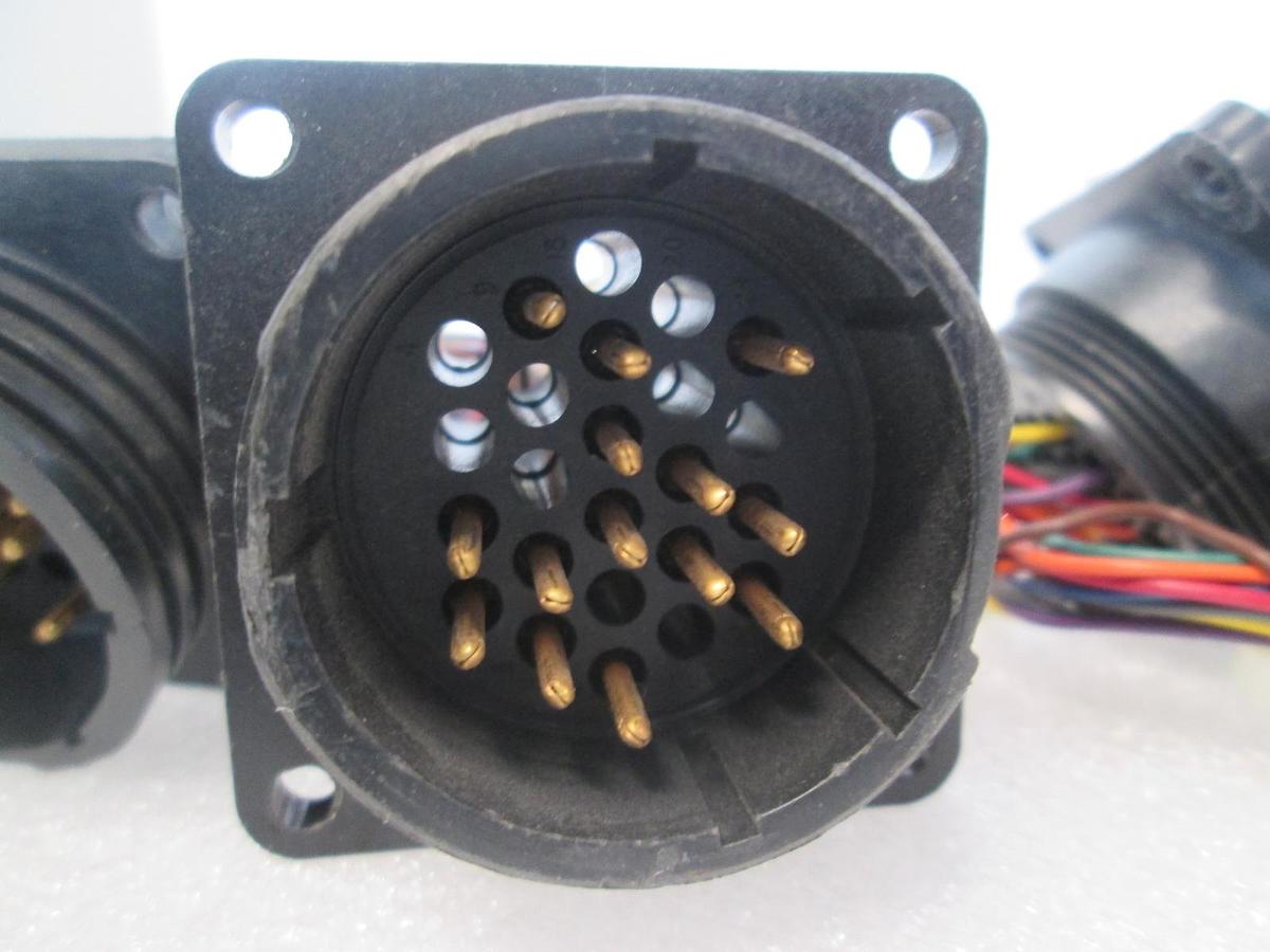 Used AMP, 206438-1, Circular Connector w/ Connector Attachment, Used, Lot of 3