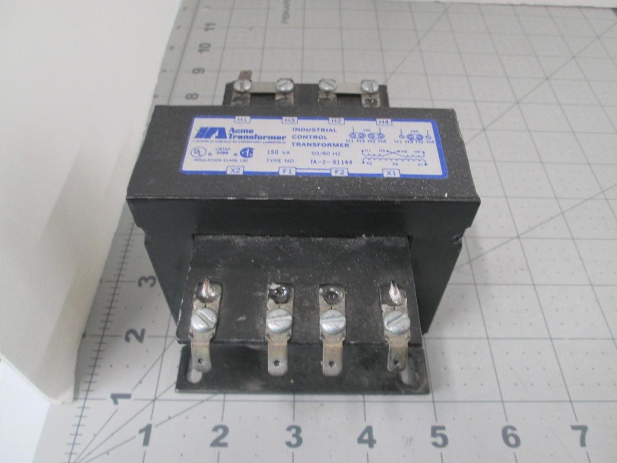 Acme Transformer, Industrial Control Transformer, TA-2-81144, 150VA, 50/60Hz New