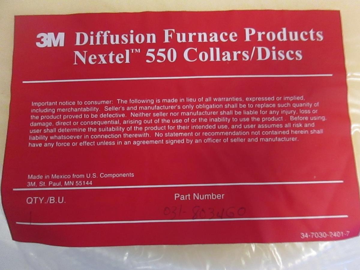 3M Diffusion Furnace Products, Nextel 550 Collar, 031-803460, 2" X 9" X 11"