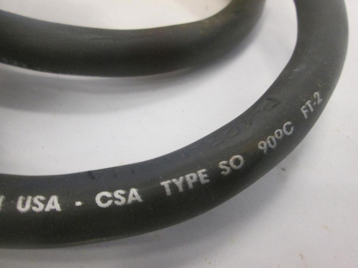 Used Carol, P-123-70-MSHA, Type SOW-A, 12/3, Power Cord Cable, 46", Used