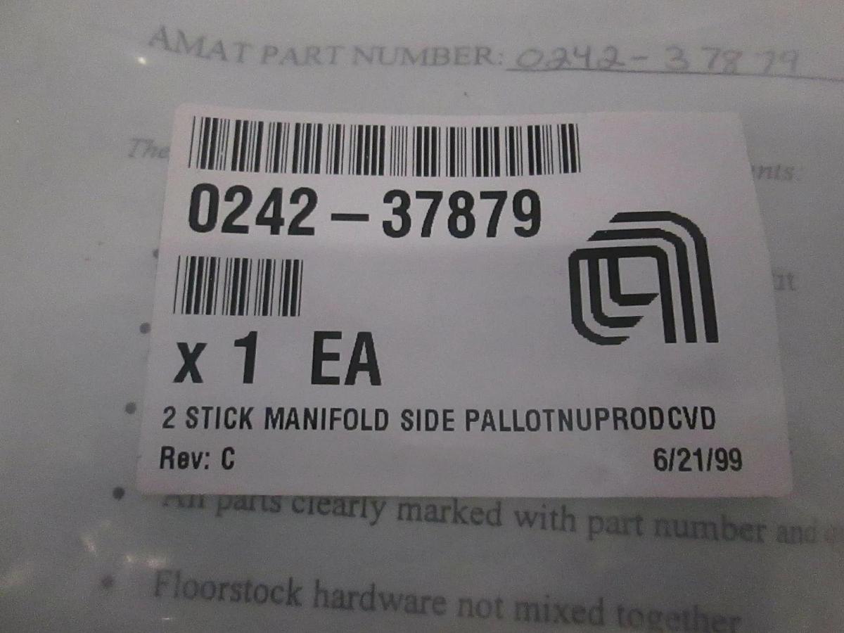 AMAT, 2 Stick Manifold Side PallotNuproDCVD, 0242-37879, New