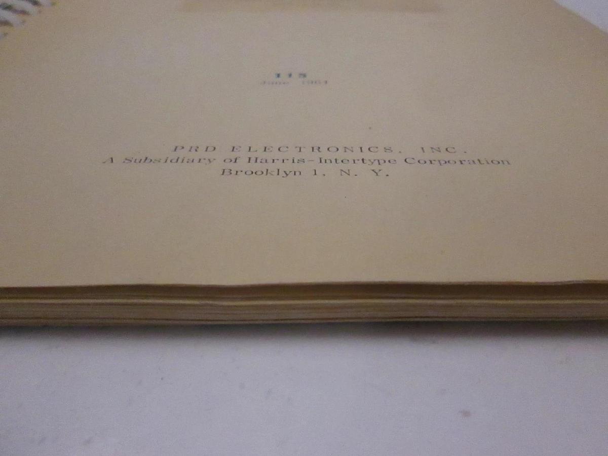 Used PRD Operating Instructions for Type 816 Sweeping Power Supply, Used
