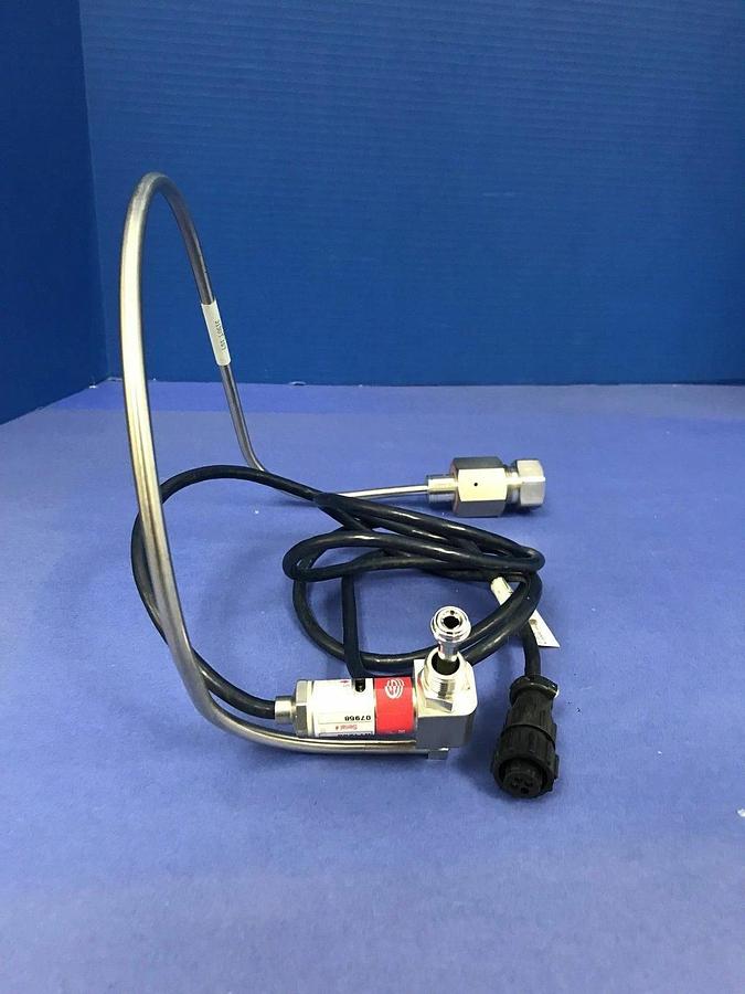 Used Cylinder Lead Pigtail for H.P. Gas Panel w/ CGA 632-642 & NTT205 Transducer