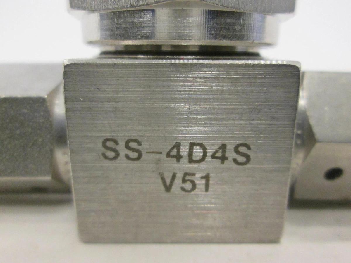 Used Nupro, Gas Shut Off Valve, SS-4D4S-V51, Used