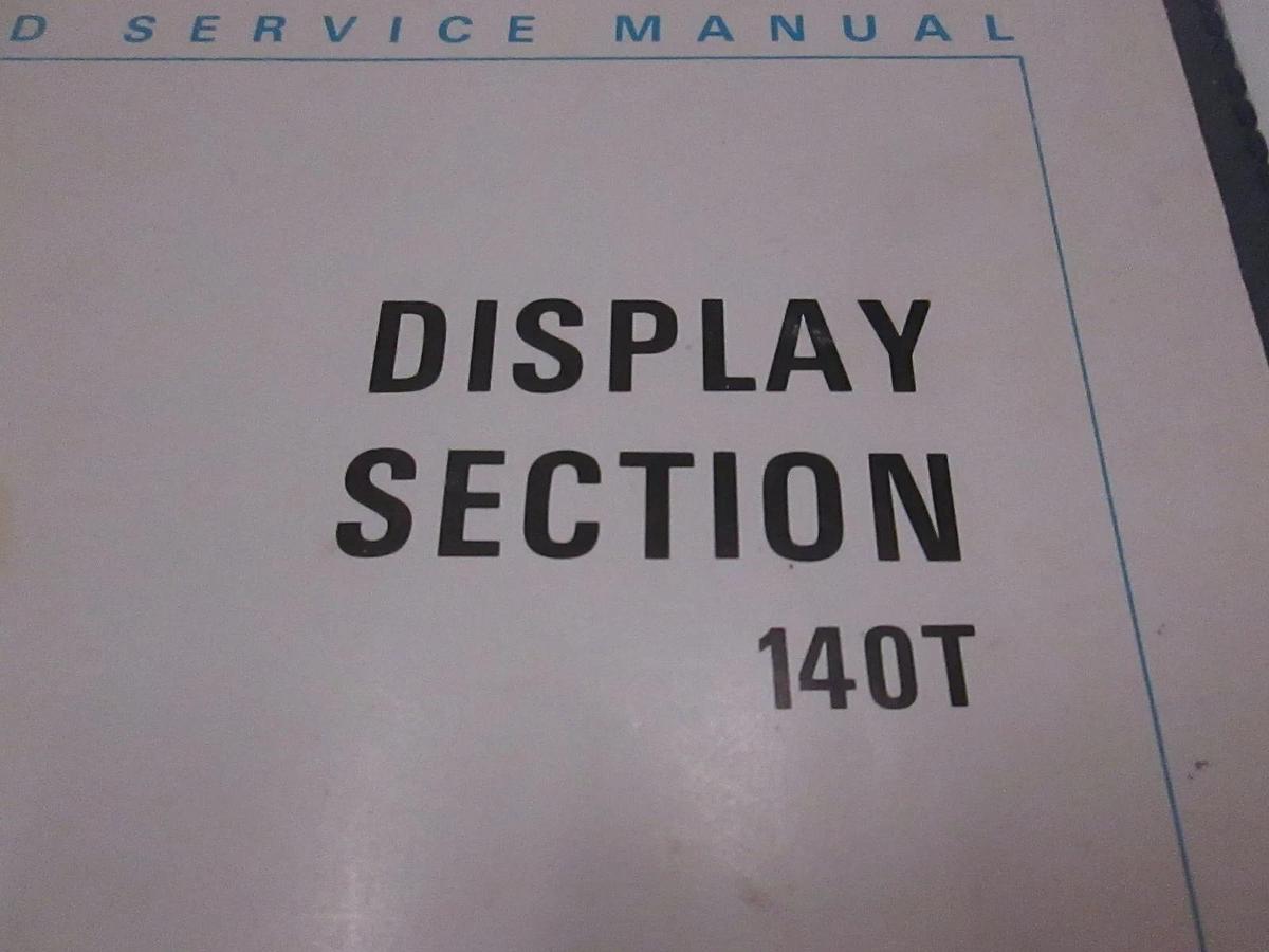 Used HP Model 140T Display Section Operation and Service Manual, Used