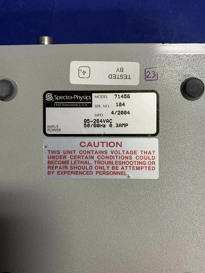 Used Oriel Spectra Physics 71456 Shutter Power Supply, Used