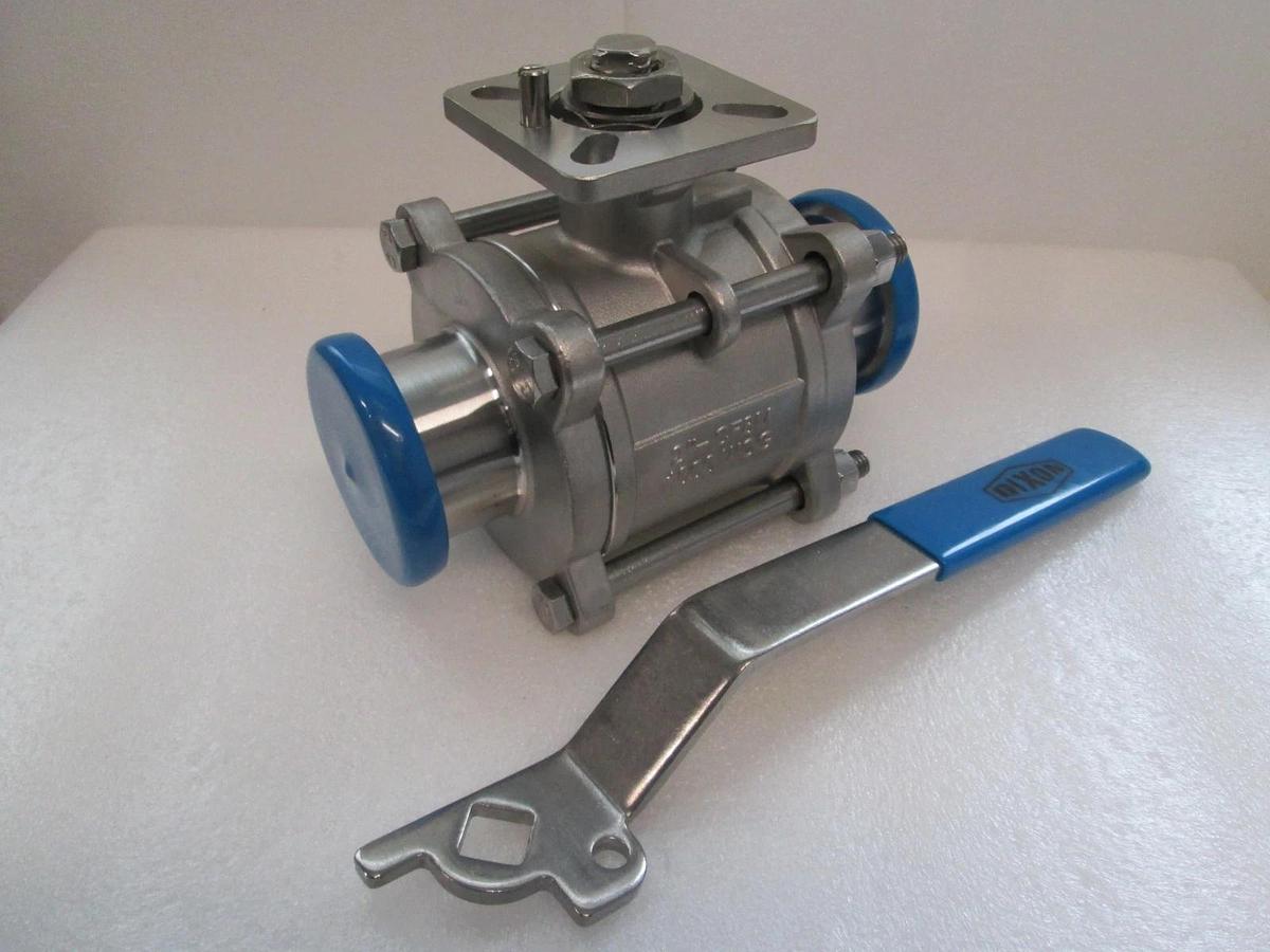 Dixon, 2"-CF8M, 100 WOG, Gate Valve, sanitary fitting, New
