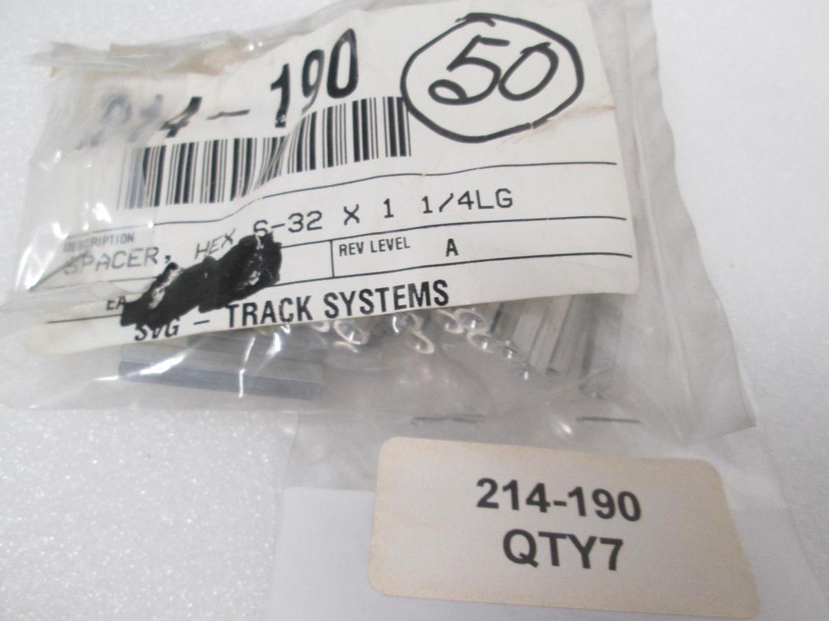Hex Spacer, 6-32 x 1 1/4LG, 214-190, New, Lot of 50