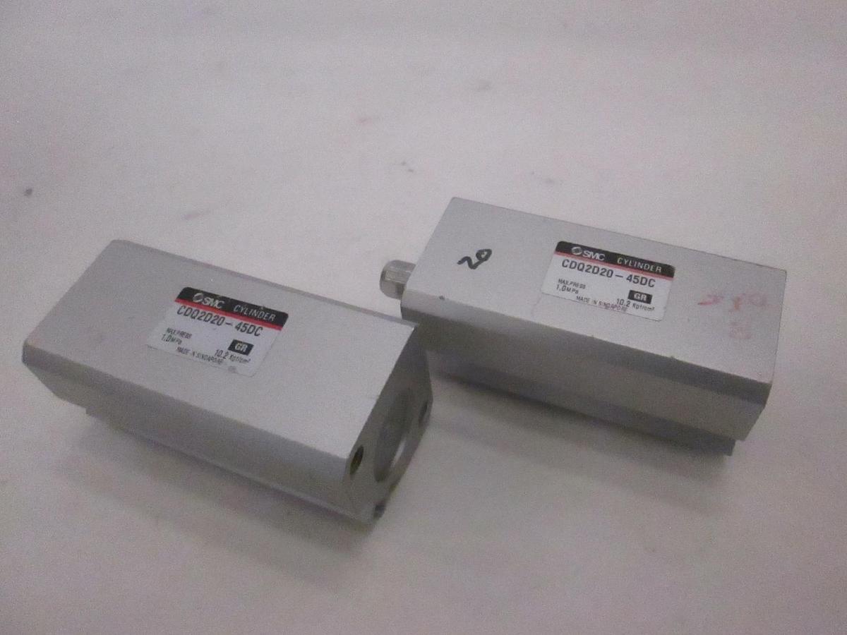 Used SMC, Cylinder, CDQ2D20-45DC, Used, Lot of 2
