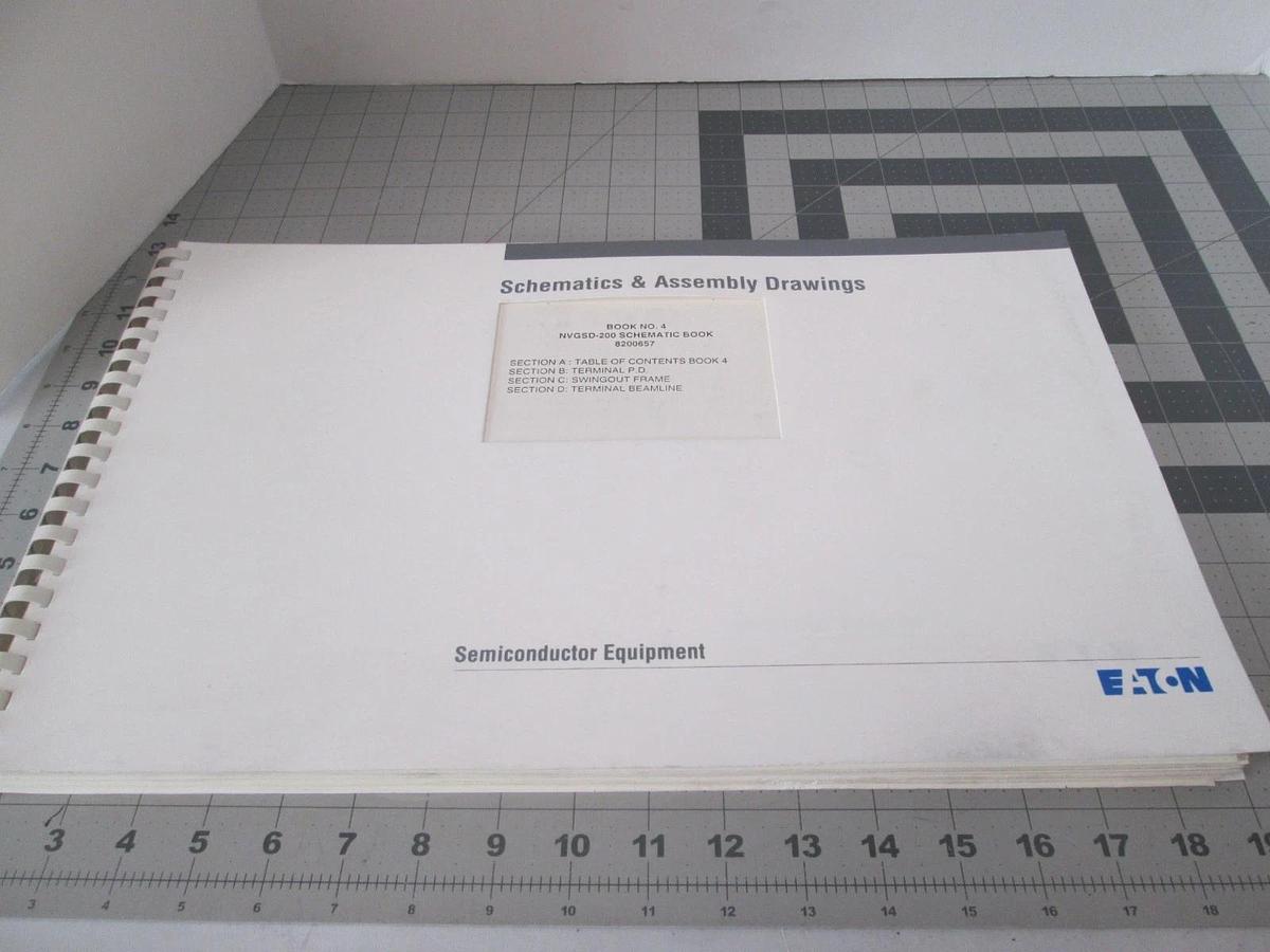 Used Eaton, NVGSD-200, Book 4, Schematics and Assembly Drawings, Used