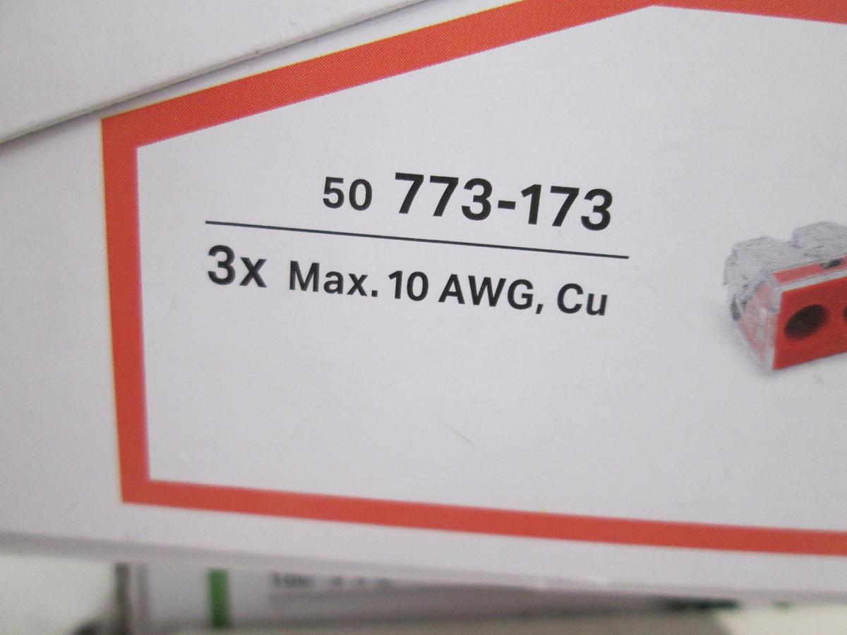 Used WAGO, Wire Connectors Lot of 6 Boxes 221-613, 773-173, 222-415,221-413-773-114