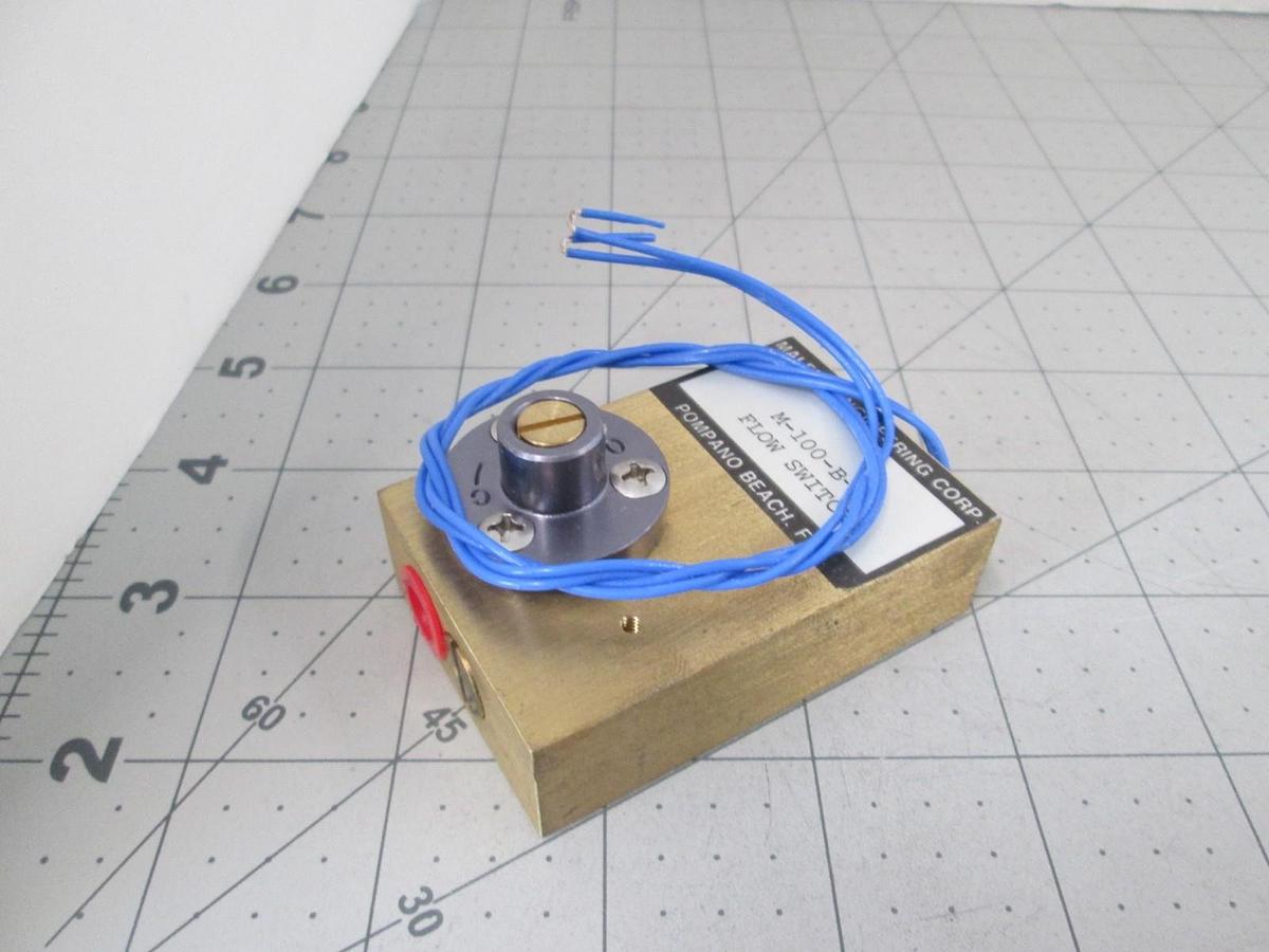 Malema Engineering, M-100-B-2, Brass Flow Switch, 1/8", FNPT, New