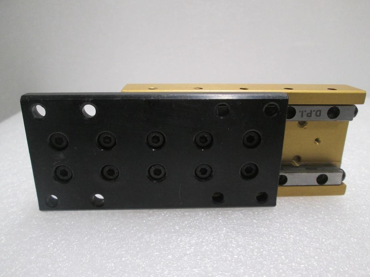 Used Del-Tron, Linear Bearing Guide Block w/ Guide Rail, Used