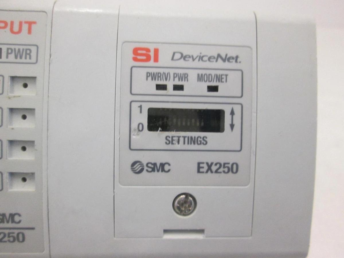 Used SMC, EX250, DeviceNet Interface Module Assy w/6 Input Blocks, Used