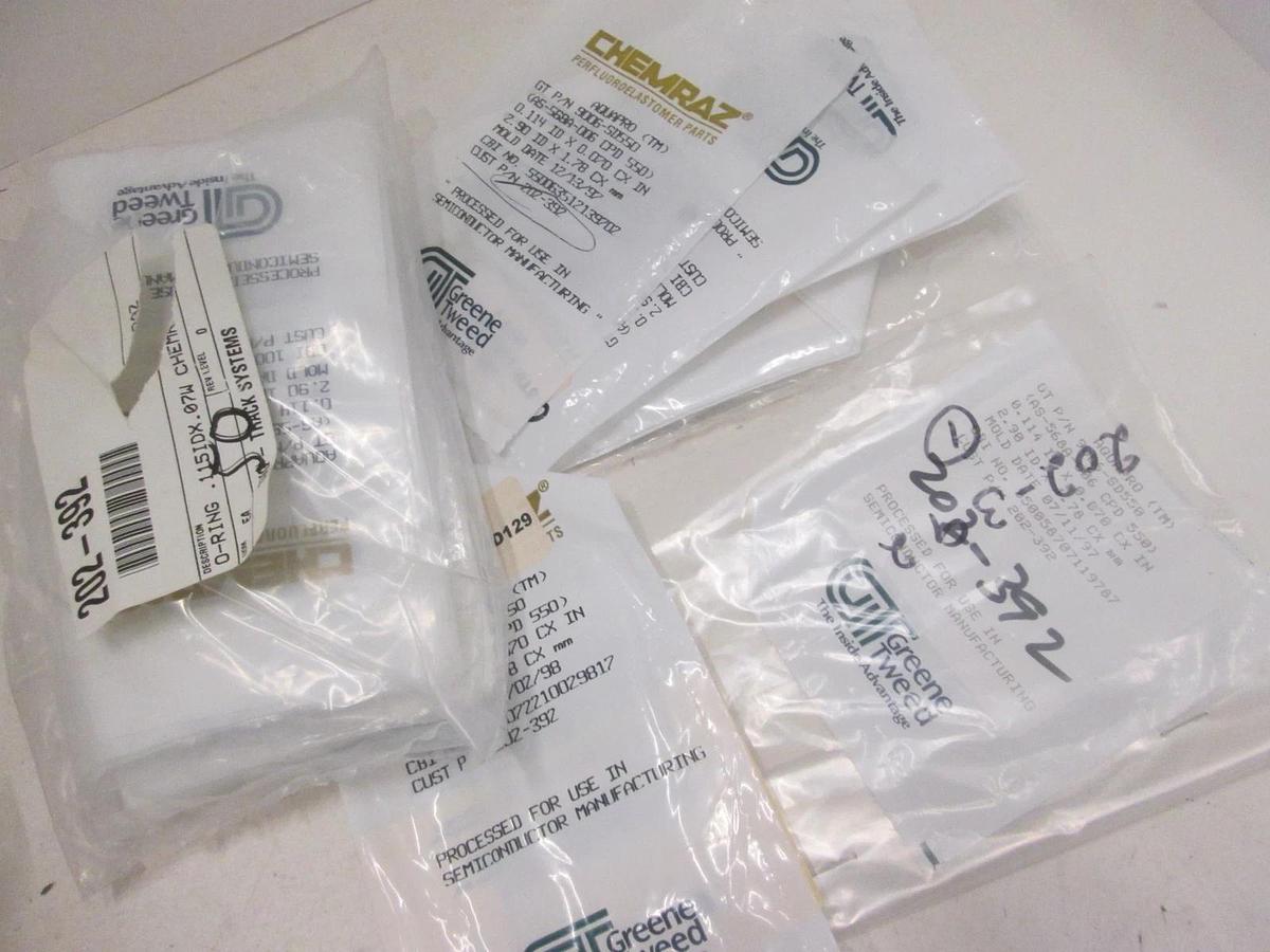 GREENE TWEED, 9006-SD550, O-RING,0.070Dx0.115ID,CHEMREZ, AQUAPRO, New, Lot of 57