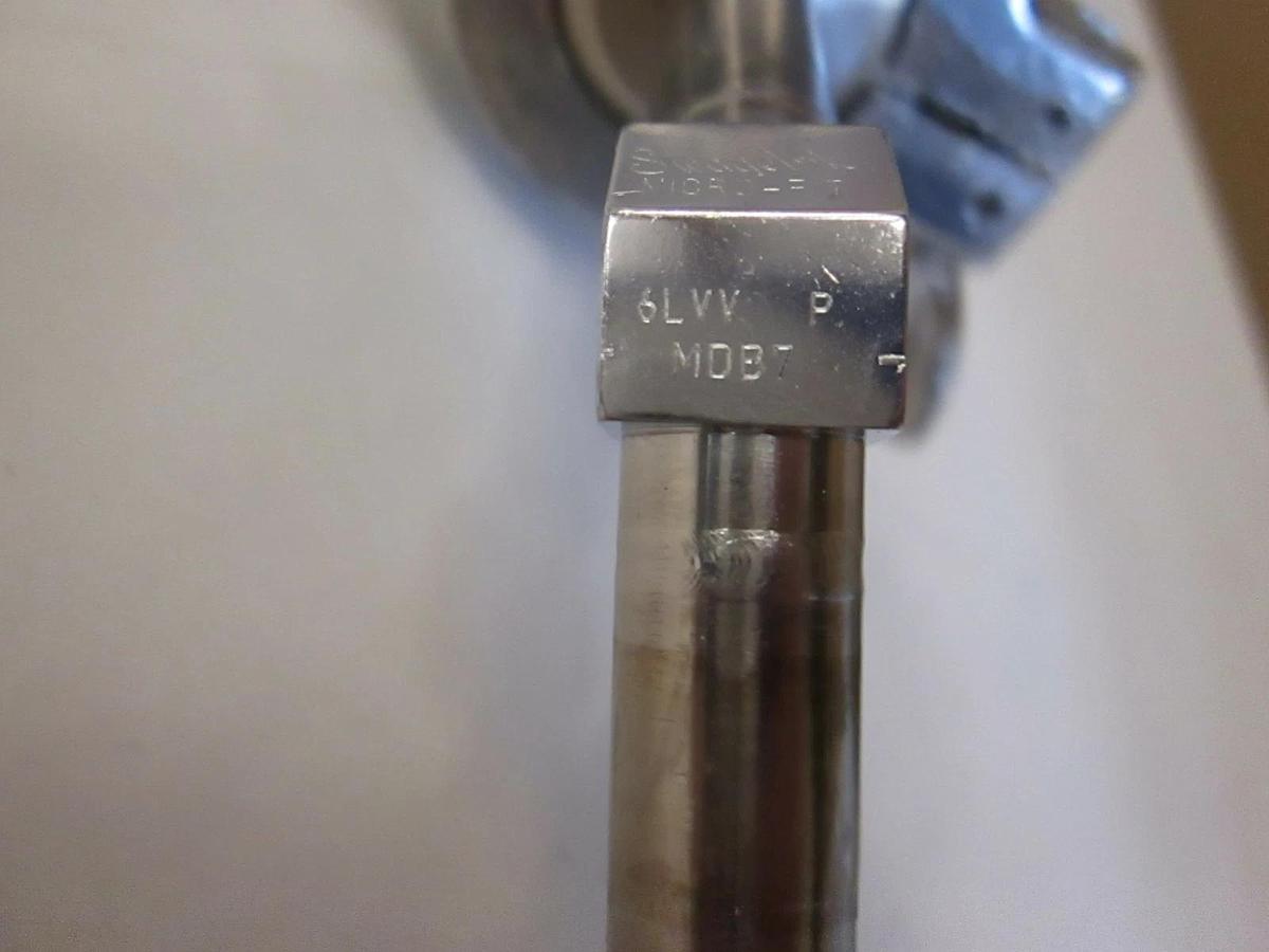 Used Fujikin 1/2 Turn Shut Off Valve, 6LVV-P-MDB7 MicroFit, w/ Clamp, Used