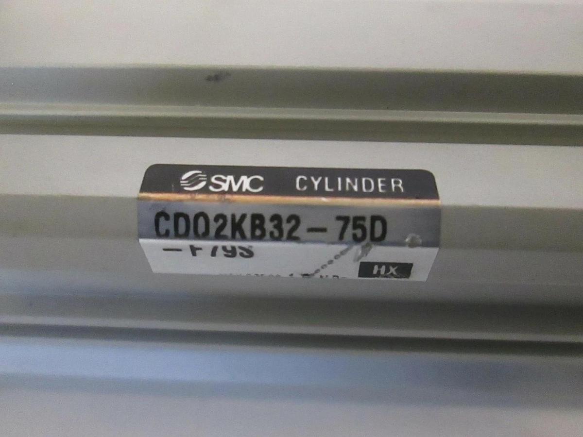 Used SMC, CDQ2KB32-75D, Compact Air Cylinder, Used