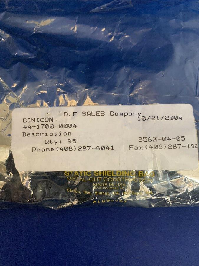 Conicon 44-1700-0004 Mini-Din Connector, 4 Position, Shielded, Lot of 25