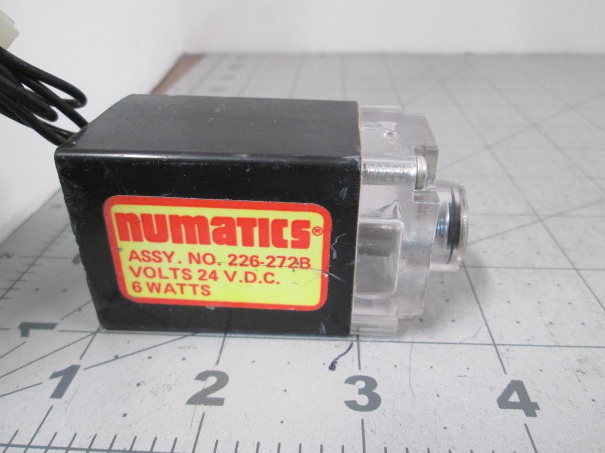 Used Numatics, 226-272B, Soleniod Coil 24VDC 6W 2-Wire 15" Leads Idustrial